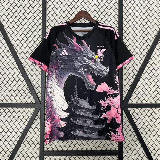 Maillot Japon saison 2023-2024 édition spéciale dragon noir et rose